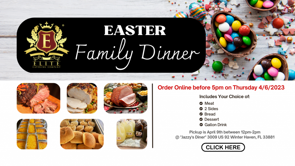 Image: Elite Catering Company - Easter Dinners